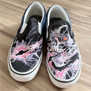 Vans Slip-On with Skull Design